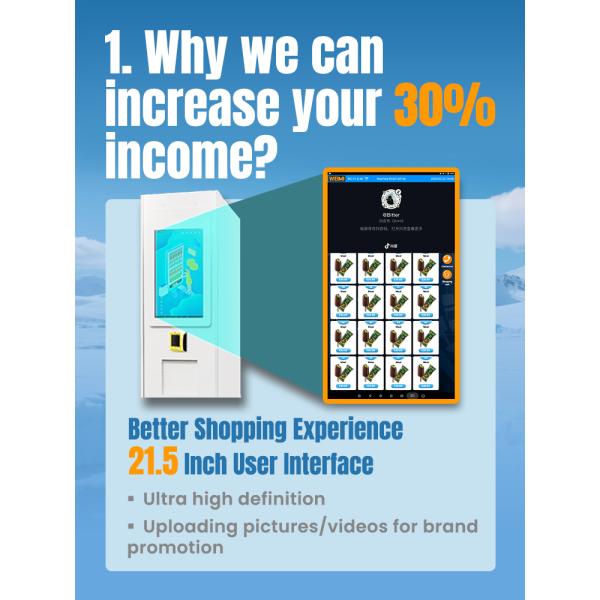 Frozen Treats Ice Cream Vending Machine -22℃ Keep Ice Cream Fresh Popsicle Vending Machine