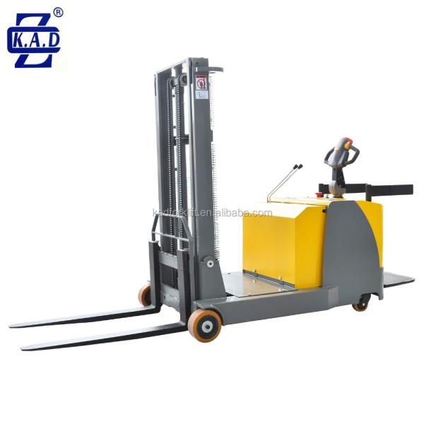 1.5 Ton 3m Electric Ride On Counterbalance Pallet Stacker Narrow Aisle Stacking Forklift