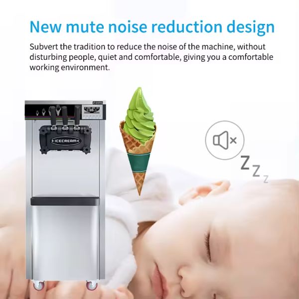 22L Floor Standing Type Ice Cream Making Machines With Triple Flavor