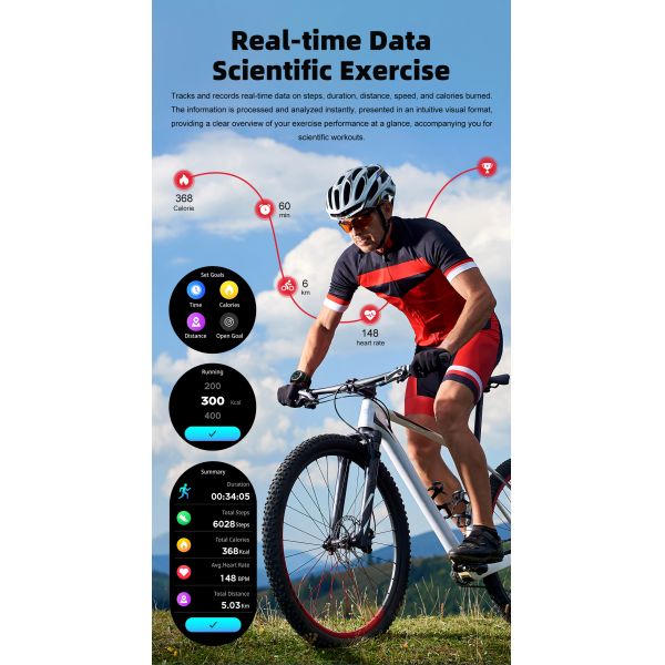 1.43Inch Display Smart Watch TWS Headset Round Shape With Multi Language