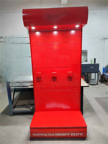 AT-0264 Store Display Fixture Wall Display with LED Light Tool Displays Color