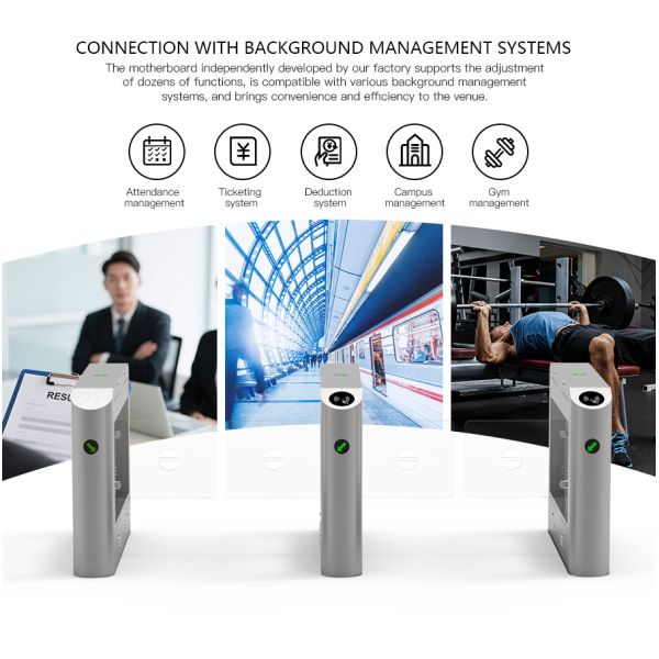 HCW Speed Gate Turnstile Manufacturer Direct Anti-Collision Remote Control Industrial Park