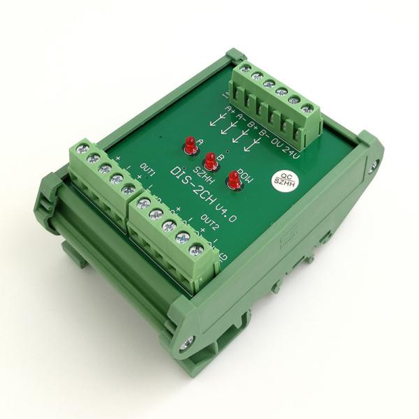 DC24V Servo Encoder Pulse Square Wave Signal Splitter Distributor Signal 1 In 2