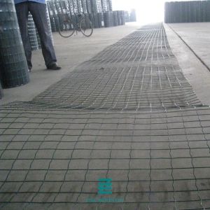 Quality Plastic Coating Wave Wire Mesh Fence Rolls Rectangle Hole Shape 25m Roll Length for sale