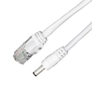 Quality Waterproof RJ45 Extension Cable With DC Plug POE Camera Power Cord for sale