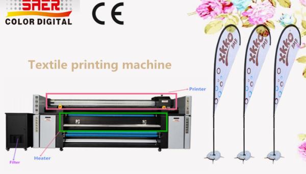 Buy 3.2m Large Format Fabric Printing Machine With Fixation Unit All-in-one Machine at wholesale prices
