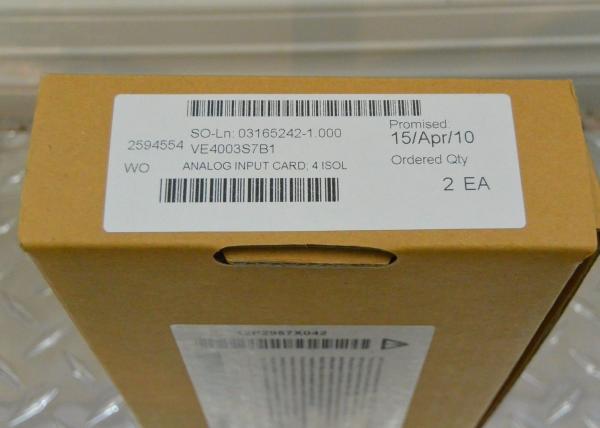 Buy EMERSON VE4003S7B1 Isolated Input Terminal Block Easy Operational Process Control at wholesale prices