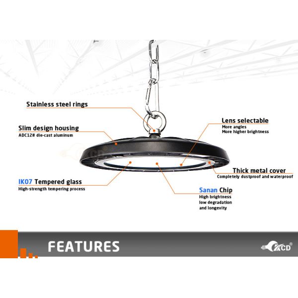 UFO Explosion Proof SMD 200 Watt Led Lighting High Bay