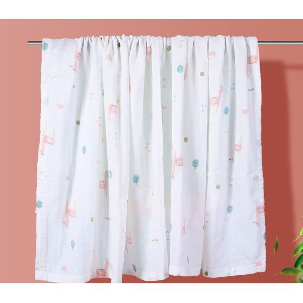 100% Cotton 120GSM crinkle Double Gauze Fabric No Fluoscent Agent