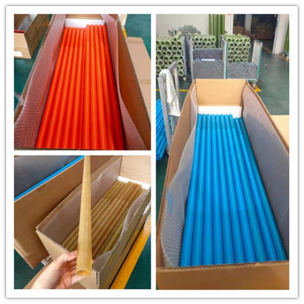 High Strength Epoxy Fiberglass Insulation Tube Yellow FRP Winding Pipe