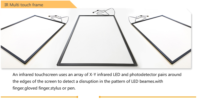 Dustproof 18.5 Inch Multi Infrared Touch Screen Frame 4096x4096 Resolution