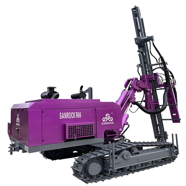 Crawler DTH Rig Machine Mining Blast Hole 50m Deep Hydraulic Drilling Rig Machine