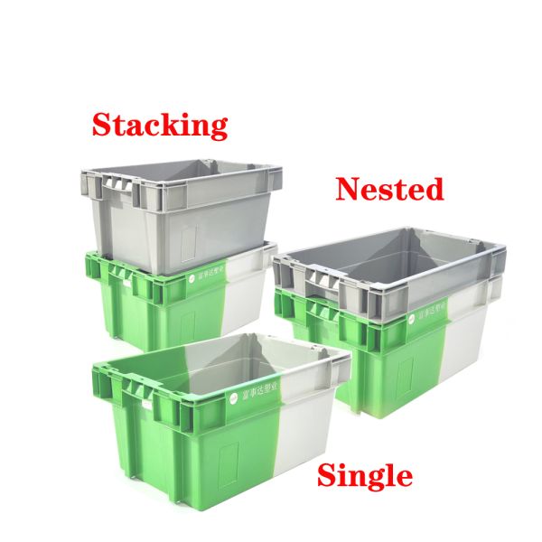 600*400*300mm Plastic Baskets for Space-Saving Stacking and Turnover in Warehouse