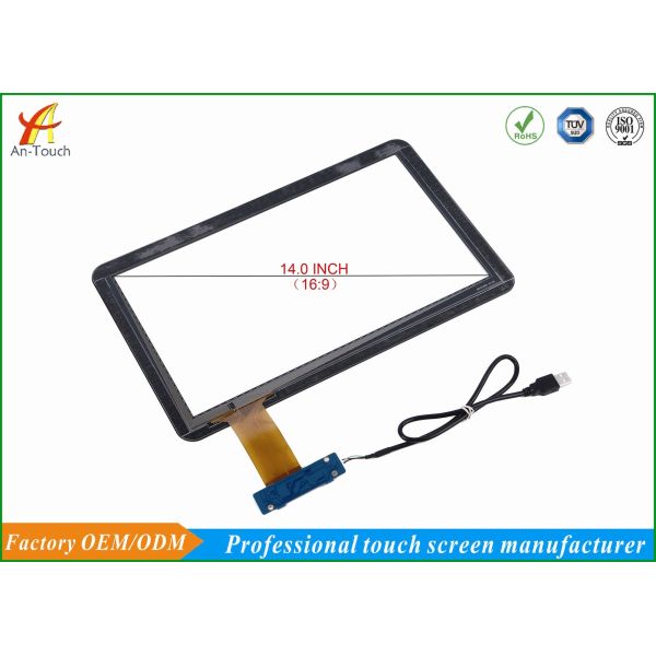 HD 14 Inch KTV Touch Screen Overlay Anti - Interference Ability , 4096*4096 Resolution