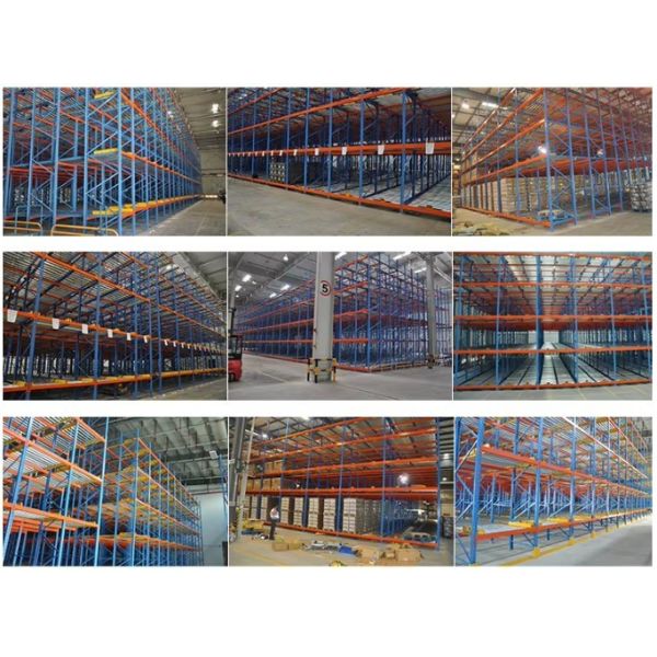 High Density Live Pallet Flow Racking System With Brake / Speed Regulating Rollers