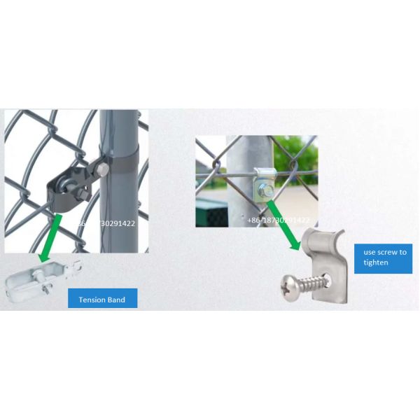 hot dipped galvanized 2.2mm x 25mm opening chain link fence roll mesh