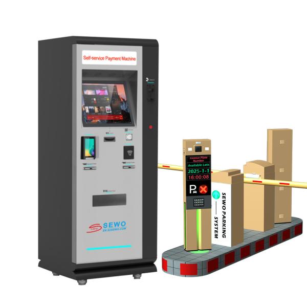 Buy Optional Banknote Collection Module Multi-Level Parking Payment Kiosk Machine with ANPR Ultrasonic Sensor Compatibility at wholesale prices