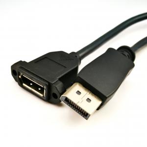 Quality Professional Displayport 1.2 Cable Black Color For LCD Display Screen for sale