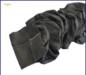 China Black Fiberglass Filter Bag For Cement Plant Corrosion Resistance on sale