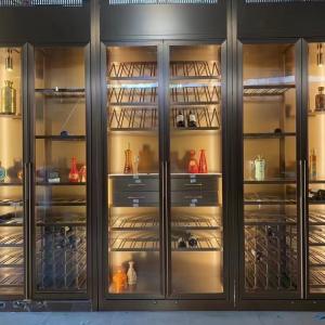 Quality Wooden Cigar Display Cabinet Luxury Wine Cabinet Customized for sale