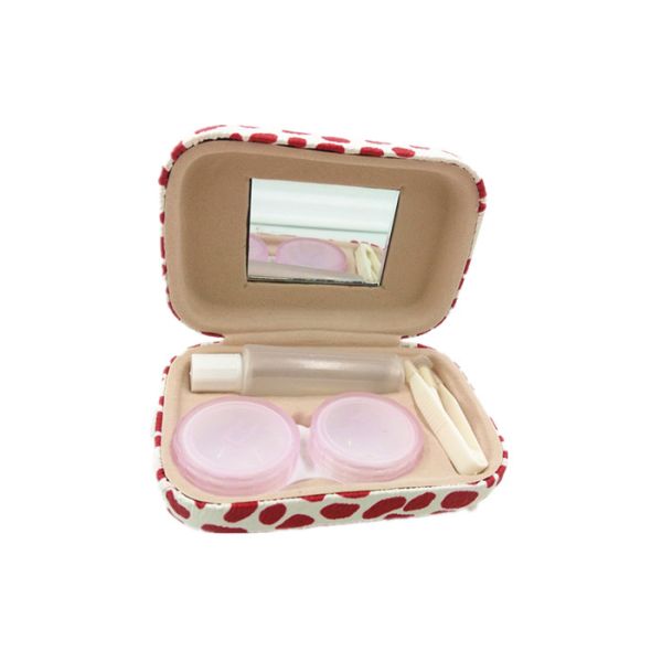 Leopard Print Hard Contact Lens Carrying Case With Customized Color