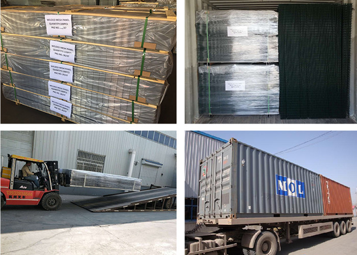 Multi Color Zinc Coated Welded Wire Mesh Panel Robust Protection With 5-10 Years Service Life