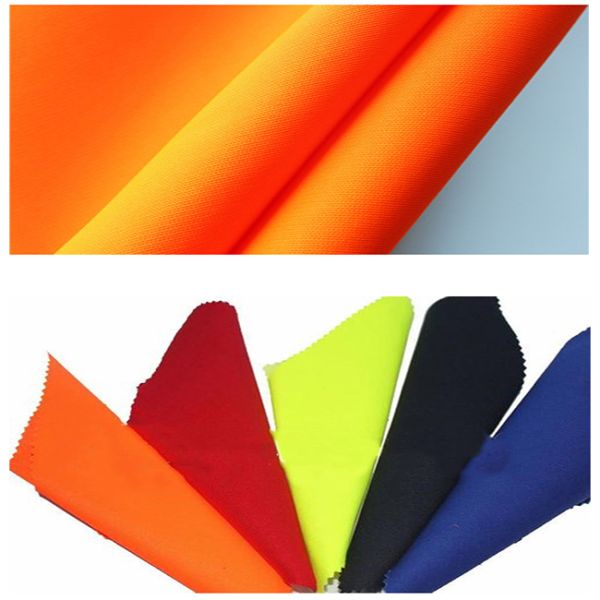 Red Fluorescent Fabric Water Oil Resistance Combed Yarn Type For Clothing