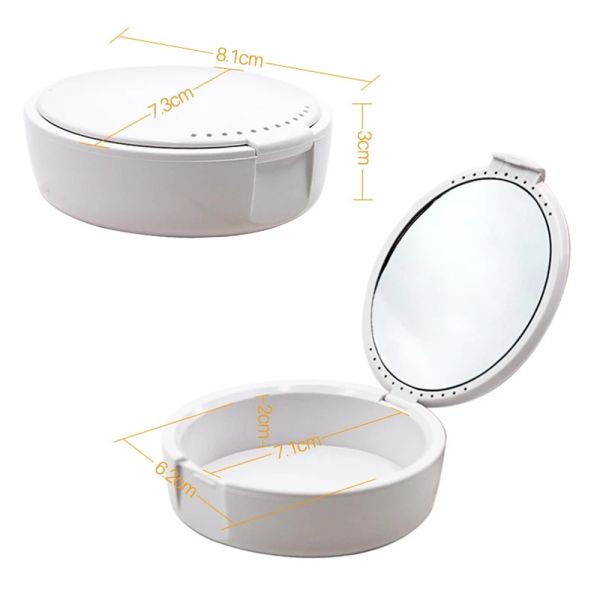 Customized Mouth Guard Storage Container With Mirror CE Approved