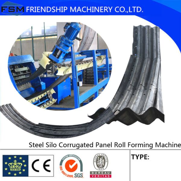 Cold Rolled Steel Silo Forming Machine , Corrugated Sheet Warehouse Machine