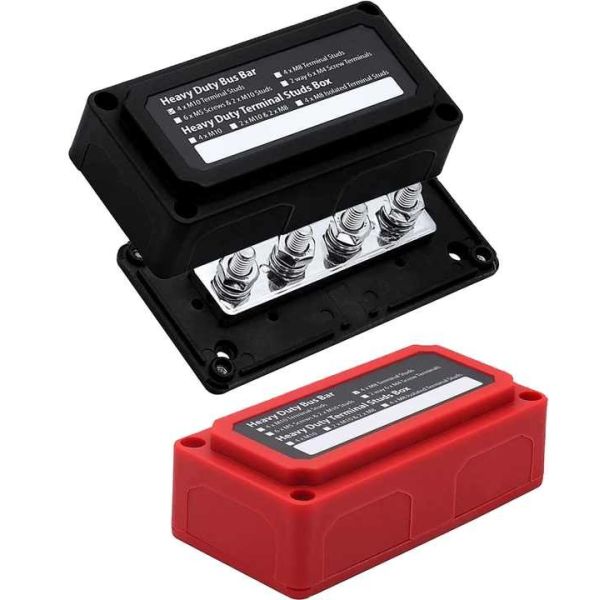 Marine / Auto / RV Battery Power Distribution Terminal Bus Bar 300A Compact