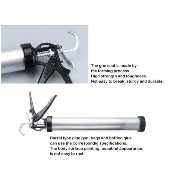 KM 9" plastic skeleton gun/construction tools silicone caulking gun