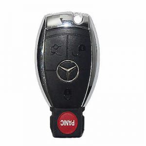 China Professional Mercedes Benz Chrome Smart Key 433mhz, Black Car Key Shell With Chips on sale