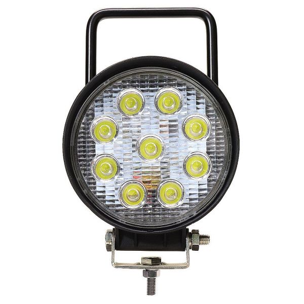 4 Inch 27W Round Portable LED Work Light Spot Magnetic Base 12V 24V