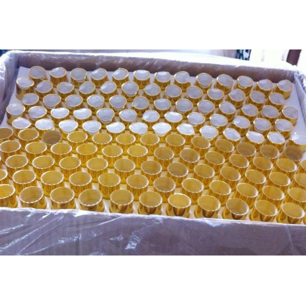 Matt Silver Disc Top Cap 20/415 Press Dispensing Cap Lotion Cap