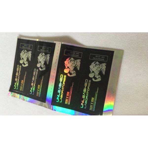 Laboratory Label Maker Glass Vial Labels For Testerone Propionate 10ml Bottle Labels