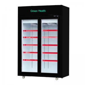 China Supermarket Upright Freezer with Glass Doors on Wheels Blast Freezer on sale