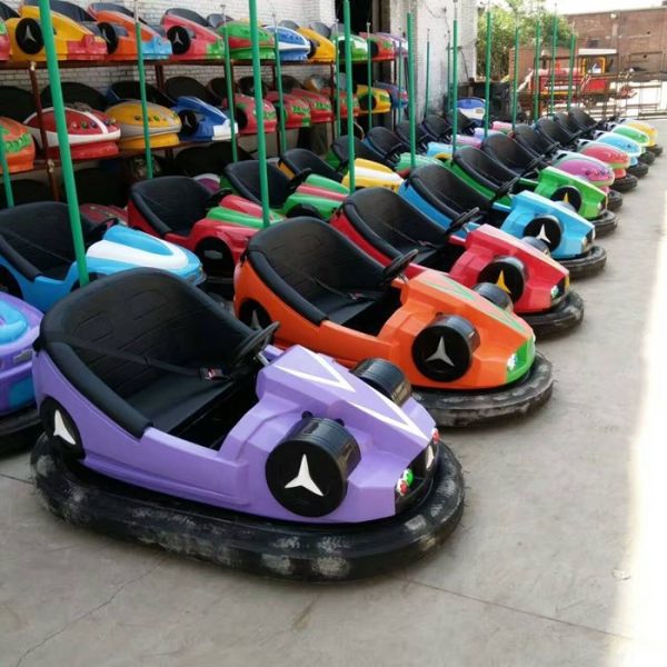 Sky Net Model Kiddie Bumper Cars Green / Red / Blue / Yellow Color For Theme Park