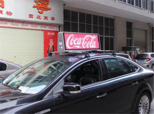 Quality Waterproof Taxi Roof Sign 12V P4 Taxi Top Led Display for sale