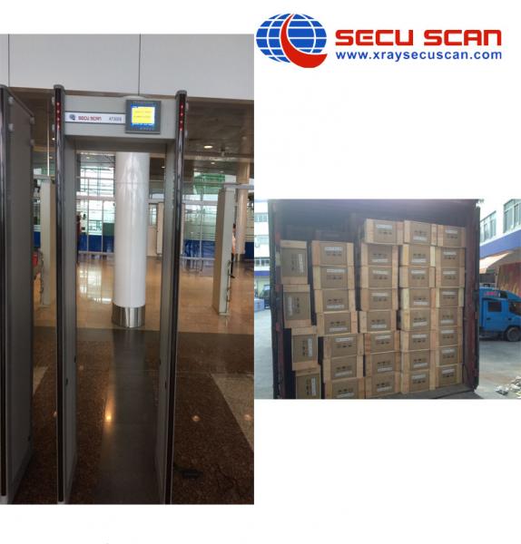 Buy Airport / Embassy Walk Through Safety Gate / Multi Zone Metal Detector Door at wholesale prices