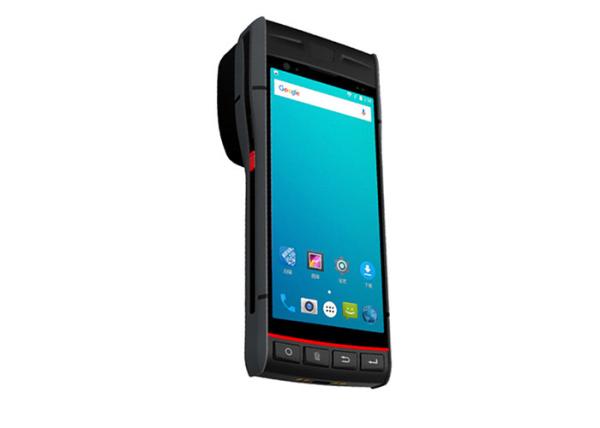 Buy Android POS Data Collector Terminal QR Code PDA with Built in Thermal Label Printer at wholesale prices