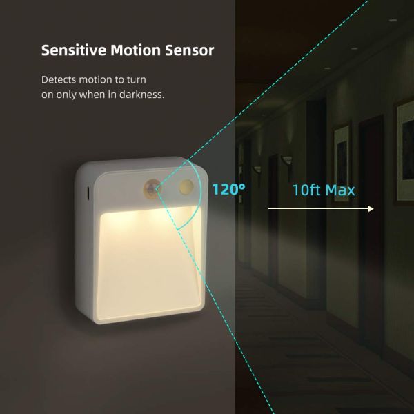 automatic cabinet light, Stick-On Motion Sensor Night Light Battery Powered Automatic LED Light