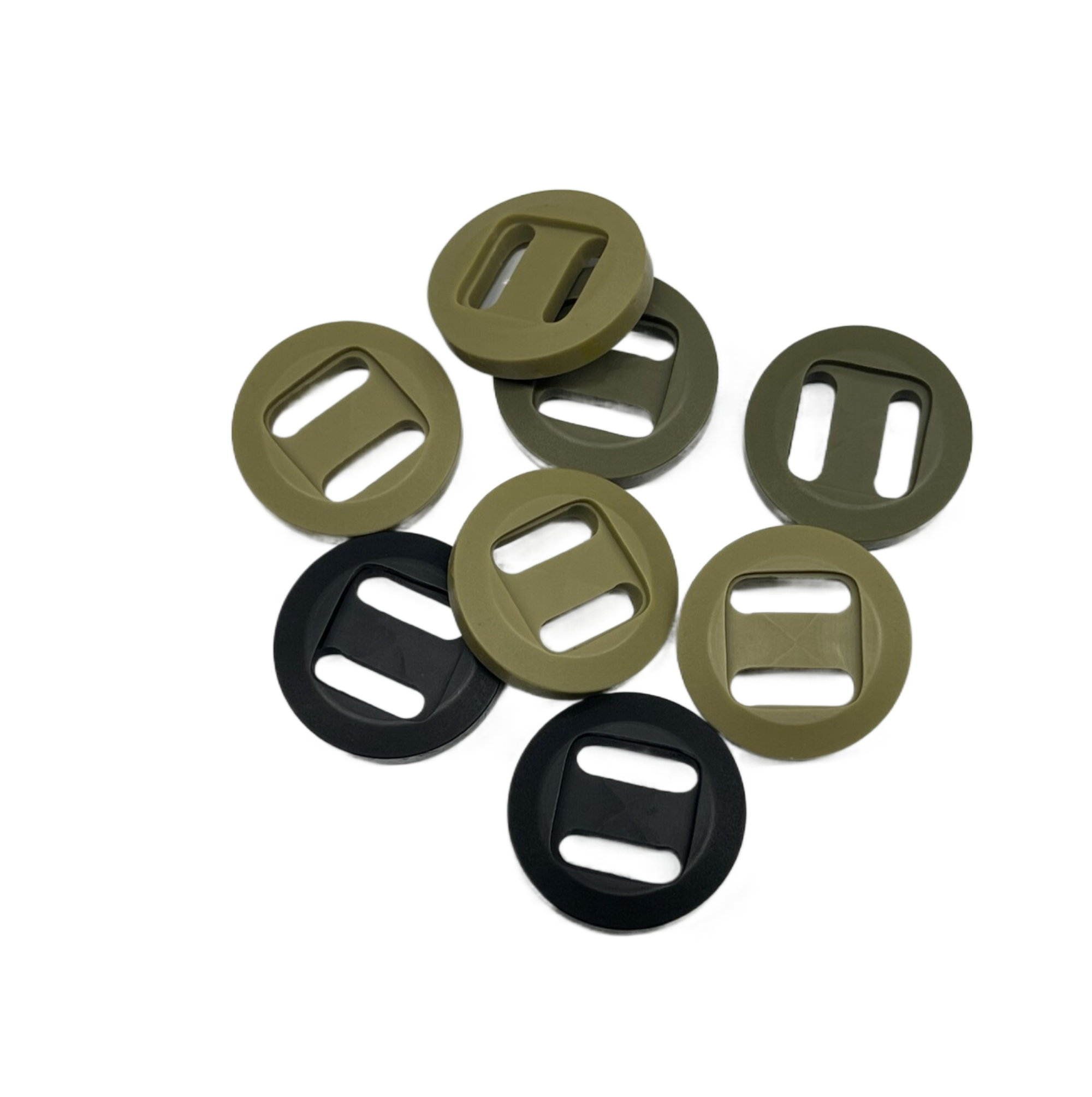 Resin Slot Buttons With 2 Hole Three Color 34L Apply For Military Clothes Coat Jacket