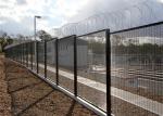 ultra 358 vinyl welded mesh security fencing 4mm 76.2*12.7mm for prisons,