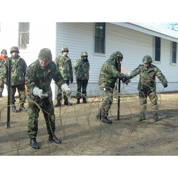 450mm Coil Diameter Razor Wire Fence Anti Theft High Security Beautiful Appearance