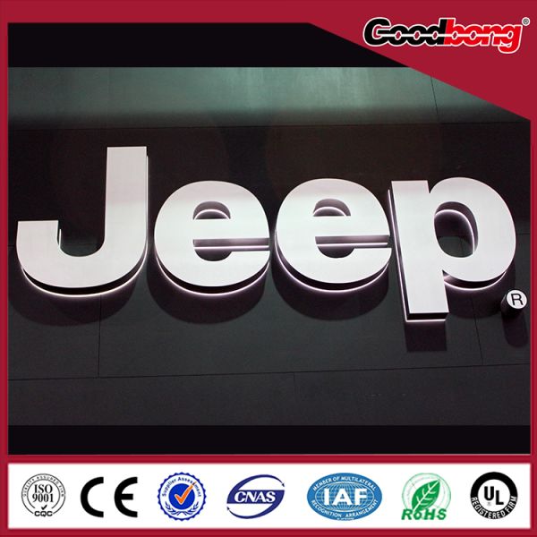 Beautiful illuminated advertising Sidelit acrylic letter sign