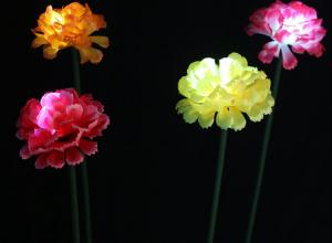 Quality LED Simulation Carnation Lights Park Lawn, Beautiful Display, Decorative Lighting Festival for sale