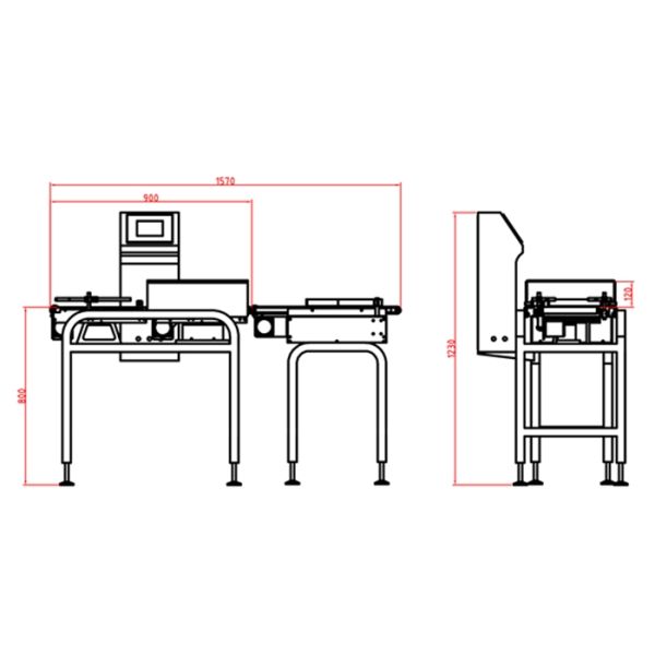 1000g Check Weigher Machine