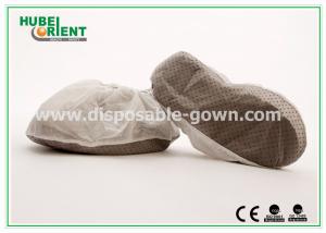 Quality Professional Durable Functional Non-Woven Shoe Cover With PVC Dots for disposable use for sale