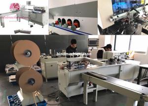 Quality Spooling wire binding machine with hole punching function PBW580 for notebook for sale