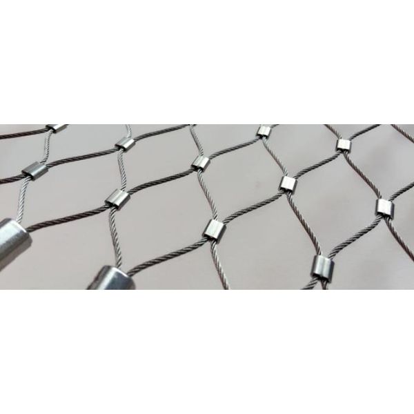 Ferrule Type SS316 Wire Rope Mesh Webnet 1.2 Mm To 4.0 Mm CE SGS Listed